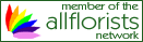 Member of the allflorists network | allflorists.co.uk making it easier to find the best florist
